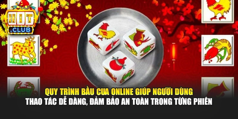 Quy trình Bầu Cua online giúp người dùng thao tác dễ dàng, đảm bảo an toàn trong từng phiên